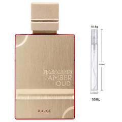 Al Haramain Amber Oud Rouge Edition Eau de Parfum Sample for Everyone