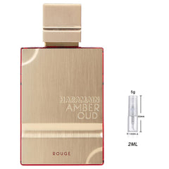 Al Haramain Amber Oud Rouge Edition Eau de Parfum Sample for Everyone