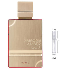 Al Haramain Amber Oud Rouge Edition Eau de Parfum Sample for Everyone