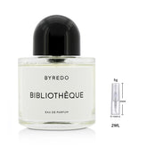 BYREDO Bibliotheque Eau de Parfum Sample for Everyone