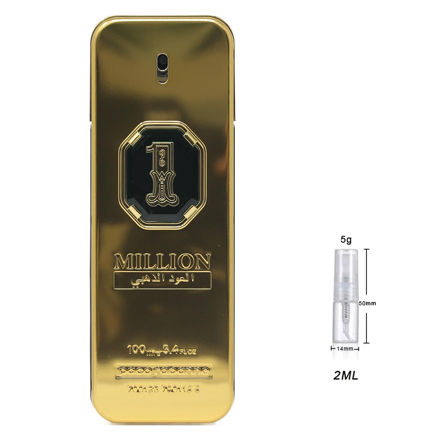 Paco Rabanne 1 Million Golden Oud Parfum Sample for Him