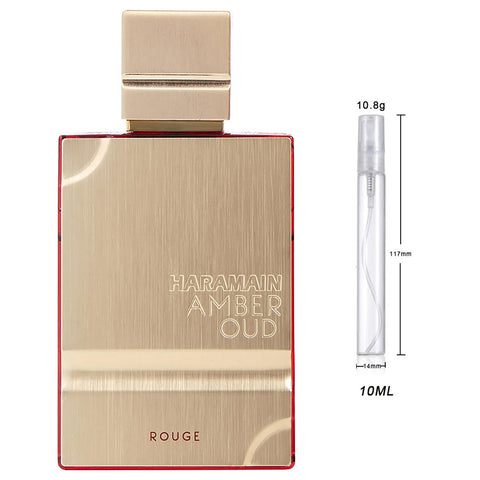Al Haramain Amber Oud Rouge Edition Eau de Parfum Sample for Everyone